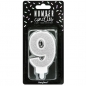 Preview: Number Candle - 9 - Silver